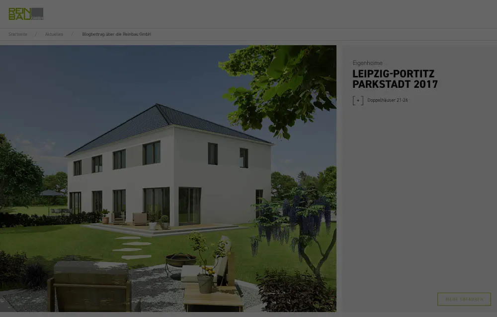 Mockup einer Webseite von vanAchibald