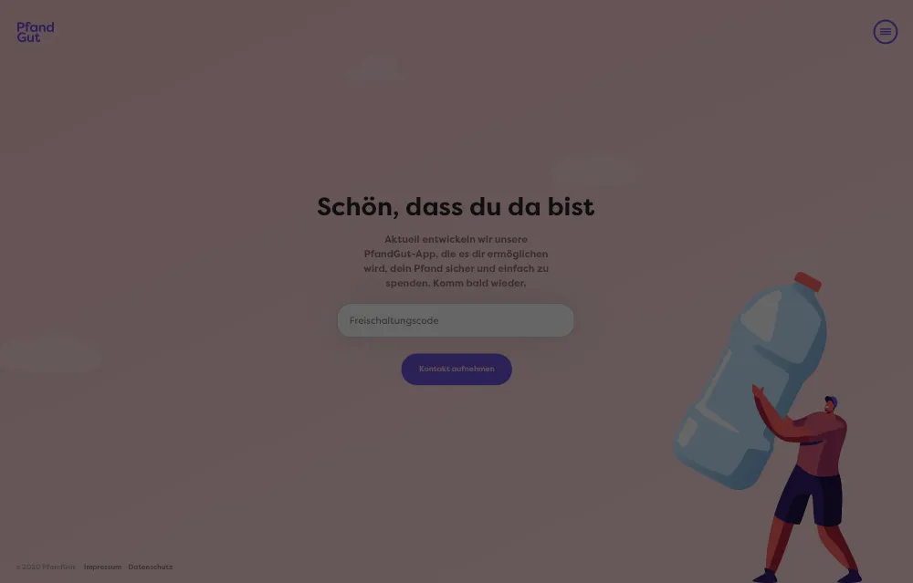 Mockup einer Webseite von vanAchibald
